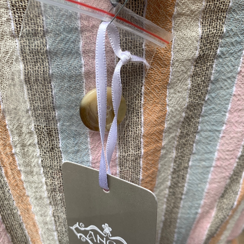 Angie brand Pastel Striped Midi Dress size large - Picture 7 of 15
